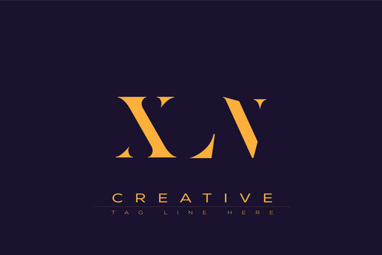 XLN abstract letter logo design. This logo is designed by three abstract letters.