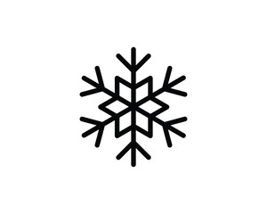 Bold, minimalist snowflake icon. Perfect for winter themes, weather apps, holiday designs, or coldrelated projects.  Clean lines ensure versatility across various styles. Download now