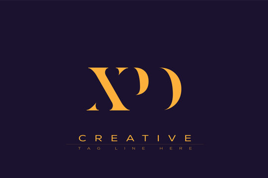 XPD abstract letter logo design. This logo is designed by three abstract letters.
