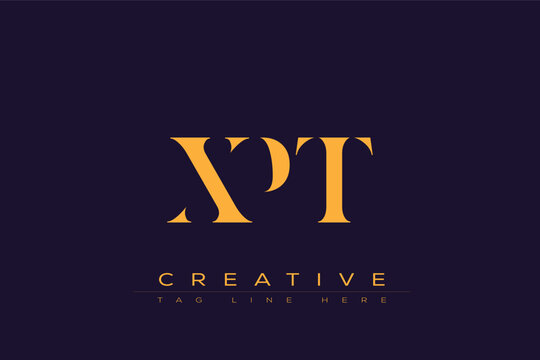 XPT abstract letter logo design. This logo is designed by three abstract letters.