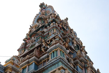 Hindu Temple in the rural villages of ramanathapuram, rameshwaram, madurai, tamilnadu, India, asia 