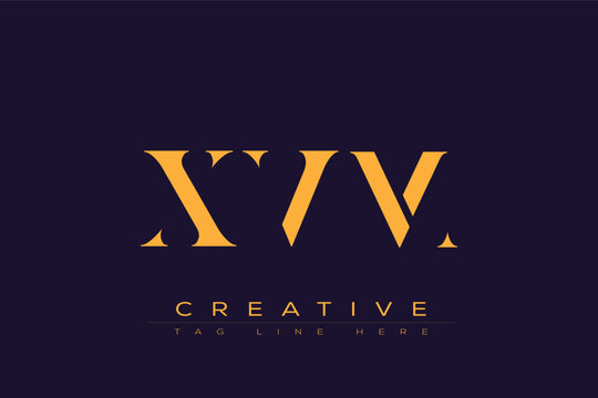 XVM abstract letter logo design. This logo is designed by three abstract letters.