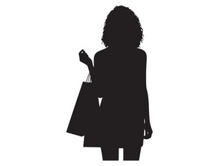 SHOPPING WOMAN SILHOUETTE