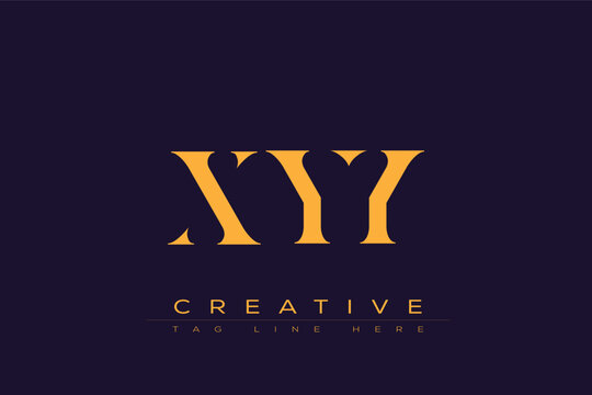 XYY abstract letter logo design. This logo is designed by three abstract letters.