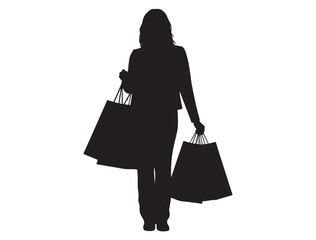 SHOPPING WOMAN SILHOUETTE