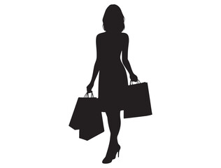 SHOPPING WOMAN SILHOUETTE