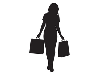 SHOPPING WOMAN SILHOUETTE