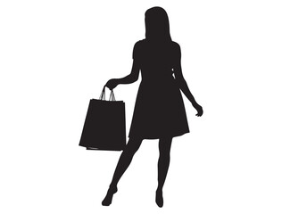 SHOPPING WOMAN SILHOUETTE
