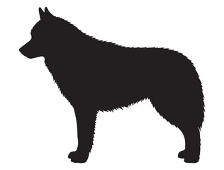 SIBERIAN HUSKY SILHOUETTE