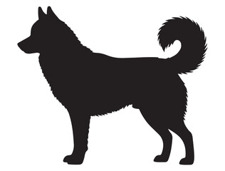 SIBERIAN HUSKY SILHOUETTE