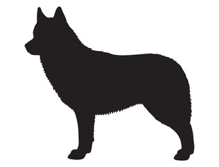 SIBERIAN HUSKY SILHOUETTE