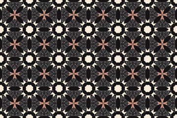 Seamless Digital Decoration Wallpaper Texture Endless Interior Template Perspective Cloth Luxury Visual Design Shape Art Textile Background Fashion Fabric Geometric Graphic Tile Symmetric Pattern.