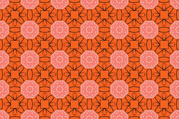 Seamless Digital Decoration Wallpaper Texture Endless Interior Template Perspective Cloth Luxury Visual Design Shape Art Textile Background Fashion Fabric Geometric Graphic Tile Symmetric Pattern.