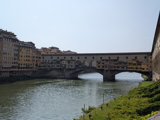 Naklejka premium ponte vecchio florence italy