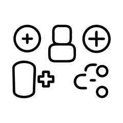 Medical Stroke icons set vector collections design
