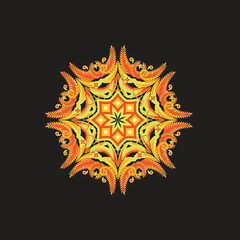 Abstract Colorful Geometric Grid Design