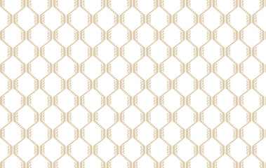 Fototapeta premium A repeating pattern of interconnected hexagons with a textured border on a dark background