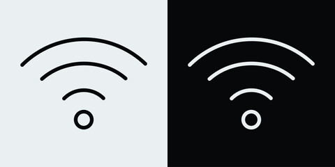 Wireless icon. Radio wave symbol