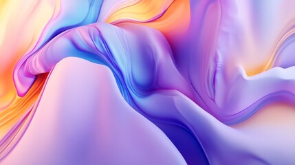 Abstract Fluid Art Pastel Swirls and Vibrant Hues, Digital Painting, 3D Render, wallpaper, background Abstract art, digital art