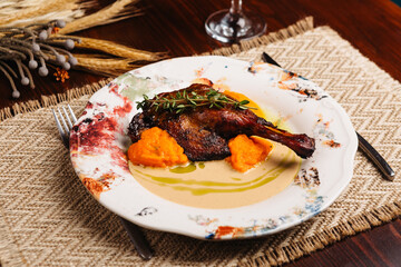 delicious dinner latin american cuisine dish