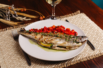 delicious dinner latin american cuisine dish