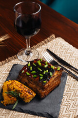 delicious dinner latin american cuisine dish
