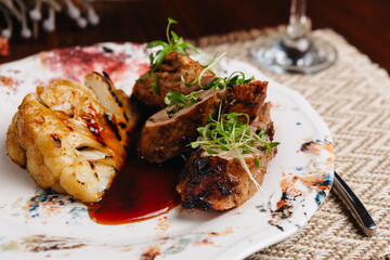 delicious dinner latin american cuisine dish