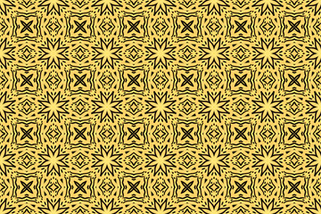 Seamless Digital Decoration Wallpaper Texture Endless Interior Template Perspective Cloth Luxury Visual Design Shape Art Textile Background Fashion Fabric Geometric Graphic Tile Symmetric Pattern.