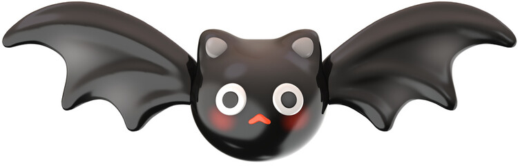 Bat Halloween 3D illustration