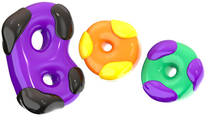 Boo word Halloween 3D illustration