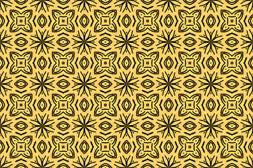 Seamless Digital Decoration Wallpaper Texture Endless Interior Template Perspective Cloth Luxury Visual Design Shape Art Textile Background Fashion Fabric Geometric Graphic Tile Symmetric Pattern.