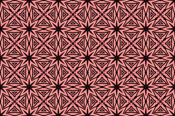 Seamless Digital Decoration Wallpaper Texture Endless Interior Template Perspective Cloth Luxury Visual Design Shape Art Textile Background Fashion Fabric Geometric Graphic Tile Symmetric Pattern.