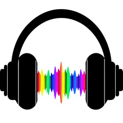 vector headphones icon