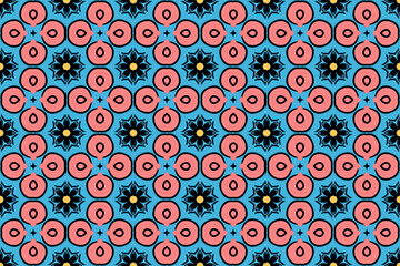 Seamless Digital Decoration Wallpaper Texture Endless Interior Template Perspective Cloth Luxury Visual Design Shape Art Textile Background Fashion Fabric Geometric Graphic Tile Symmetric Pattern.