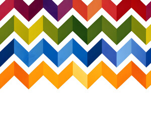 Bright colorful zigzag pattern with rainbow spectrum vibrant and eye catching design lively and cheerful mood geometric style