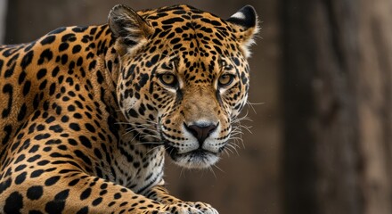 Obraz premium Close-Up Of Leopard In Jungle 