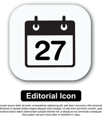 Illustration Icon Calendar Vector Set