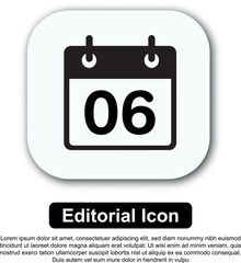Illustration Icon Calendar Vector Set