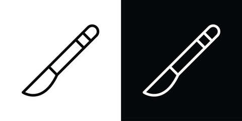 Scalpel icon set in line.