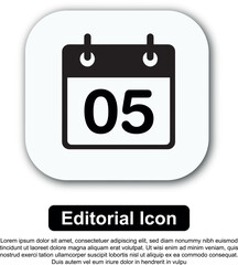 Illustration Icon Calendar Vector Set