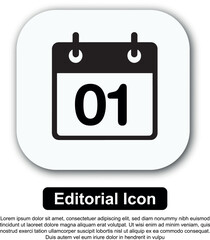 Illustration Icon Calendar Vector Set