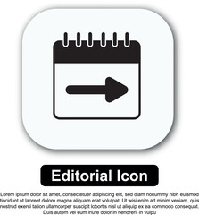 Illustration Icon Calendar Vector Set