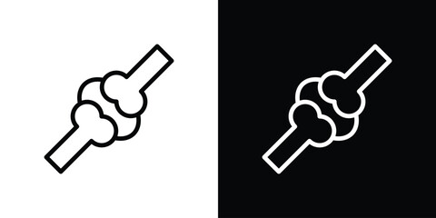Joint icon set in line.