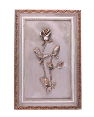 marble sculpture art flower rose pattern composition