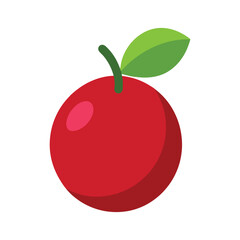 Camu camu small berry tropical fruit with simple design color vector illustration