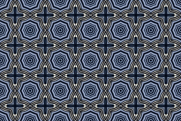 Seamless Geometric Design Cloth Visual Symmetric Graphic Textile Texture Fabric Interior Decoration Template Endless Wallpaper Digital Tile Art Perspective Fashion Background Luxury Shape Pattern.
