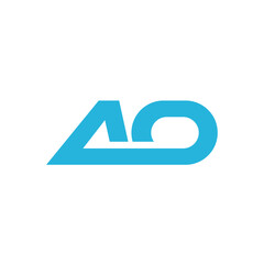 ao abstract logo modern style