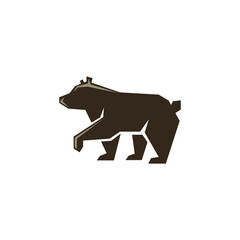 bear abstract logo modern style