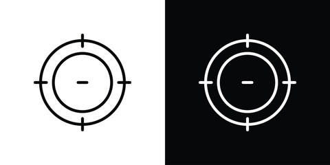 Target icon set in line.