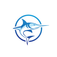 fish abstract logo modern style